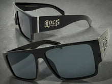 Classic Hardcore Biker Gangster Style LOCS SUNGLASSES Black Frame - Dark Lens 91292