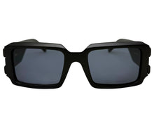 Classic Hardcore Biker Gangster Style LOCS SUNGLASSES Large Thick Matte Black Frame - Dark Lens 91336