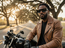 Classic Hardcore Biker Gangster Style LOCS SUNGLASSES X-Large Thick Black Frame - Dark Lens 91321