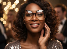 Oversized Vintage Retro Style Clear Lens EYEGLASSES X-Large Round Brown Frame 15032