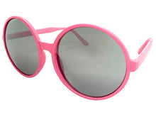 Oversized Classic Vintage Retro Style SUNGLASSES X-Large Round Pink Frame 15032