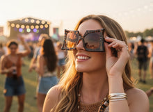Oversized Exaggerated Vintage Retro Style SUNGLASSES Large Tortoise Frame - Honey Lens 1091