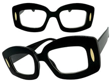 Classy Elegant Modern Retro Style Clear Lens EYEGLASSES Thick Black Optical Frame 24020