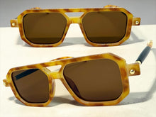 Classic Vintage Retro Luxury Hip Hop Style SUNGLASSES Square Tortoise Frame - Brown Lens E2036