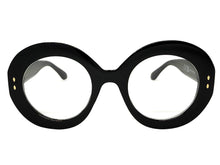 Oversized Vintage Retro Style Clear Lens EYEGLASSES Large Thick Round Black Frame 1765