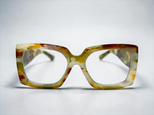 Oversized Classic Vintage Retro Style Clear Lens EYEGLASSES Thick Square Marble Frame 81218