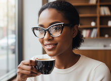 Classic Elegant Vintage Retro Cat Eye Style READING GLASSES READERS Black Frame +2.50