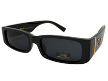 Classic Hardcore Biker Gangster Style LOCS SUNGLASSES Large Thick Black Frame - Dark Lens 91320