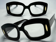 Classy Elegant Modern Retro Style Clear Lens EYEGLASSES Thick Black Optical Frame 24020