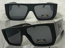 Classic Hardcore Biker Gangster Style LOCS SUNGLASSES Large Super Thick Black Frame - Dark Lens 91301