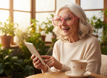 Oversized Vintage Retro Style Clear Lens EYEGLASSES X-Large Round Pink Frame 15032