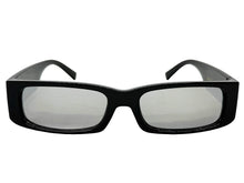 Classic Hardcore Biker Gangster Style LOCS SUNGLASSES Large Thick Black Frame - Silver Lens 91320