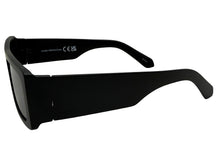 Classic Hardcore Biker Gangster Style SUNGLASSES Thick Rectangular Black Frame - Dark Lens 81019