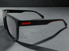Classic Sporty Driving Fishing Biker SUNGLASSES Large Square Black Frame - Dark Lens E2183