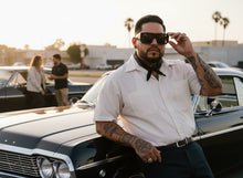Classic Hardcore Biker Gangster Style LOCS SUNGLASSES Large Super Thick Black Frame - Dark Lens 91301