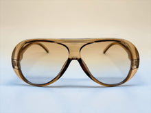 Exaggerated Classic Vintage Retro Style SUNGLASSES Brown Frame - Ombre Lens 2465