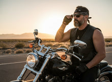 Classic Hardcore Biker Gangster Style LOCS SUNGLASSES Square Black Frame - Dark Lens 91295