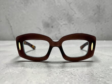 Classy Elegant Modern Retro Style Clear Lens EYEGLASSES Thick Brown Optical Frame 24020