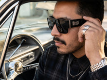 Classic Hardcore Biker Gangster Style LOCS SUNGLASSES Black Frame - Dark Lens 91292
