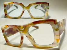 Oversized Classic Vintage Retro Style Clear Lens EYEGLASSES Thick Square Marble Frame 81218