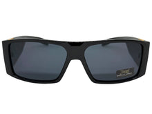 Classic Hardcore Biker Gangster Style LOCS SUNGLASSES Large Thick Black Frame - Dark Lens 91337