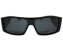 Classic Hardcore Biker Gangster Style LOCS SUNGLASSES Large Thick Black Frame - Dark Lens 91337
