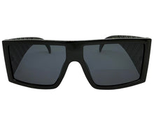 Classic Hardcore Biker Gangster Style LOCS SUNGLASSES Large Thick Black Frame - Dark Lens 91275