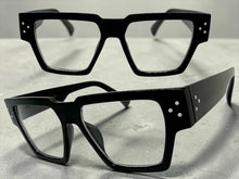 Classic Vintage Retro Style Clear Lens EYEGLASSES Thick Square Black Frame 540763