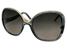 Oversized Exaggerated Vintage Retro Style SUNGLASSES Large Square Gray & Rose Gold Frame 30340