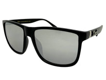 Classic Hardcore Biker Gangster Style LOCS SUNGLASSES Square Black Frame - Silver Lens 91295