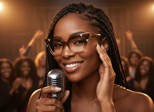 Oversized Vintage Retro Cat Eye Style Clear Lens EYEGLASSES Large Brown Optical Frame 13188