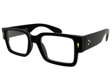 Classic Vintage Retro Style Clear Lens EYEGLASSES Thick Square Black Frame 35009