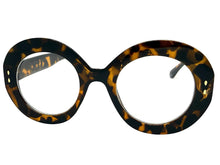 Oversized Vintage Retro Style Clear Lens EYEGLASSES Large Thick Round Tortoise Frame 1765