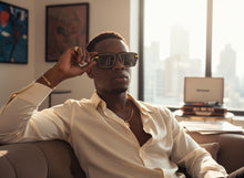 Classic Vintage Retro Luxury Hip Hop Rapper Style SUNGLASSES Square Black & Gold Frame - Dark Lens 81063