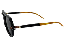 Classic Vintage Retro Luxury Hip Hop Style SUNGLASSES Square Black Frame - Dark Lens E2036