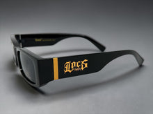 Classic Hardcore Biker Gangster Style LOCS SUNGLASSES Large Thick Black Frame - Dark Lens 91320