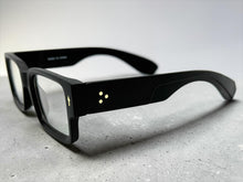 Classic Vintage Retro Style Clear Lens EYEGLASSES Thick Square Black Frame 35009