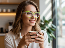 Classic Elegant Vintage Retro Cat Eye Style READING GLASSES READERS Clear Glitter Frame +2.00