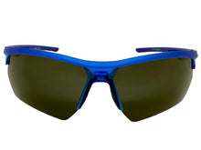 Classic Sporty Wrap Around Fishing Cycling POLARIZED Lens SUNGLASSES Semi Rimless Blue Frame 5124