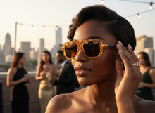 Classic Vintage Retro Luxury Hip Hop Style SUNGLASSES Square Tortoise Frame - Brown Lens E2036