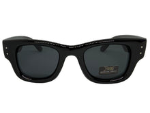 Classic Hardcore Biker Gangster Style LOCS SUNGLASSES Large Super Thick Black Frame - Dark Lens 91243
