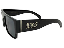 Classic Hardcore Biker Gangster Style LOCS SUNGLASSES Black Frame - Dark Lens 91292