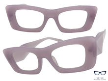 Exaggerated Classic Vintage RETRO Cat Eye Style READING GLASSES READERS Purple Frame - Lens Strength +1.75
