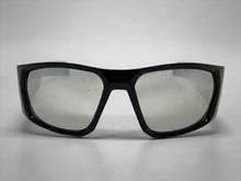 Classic Hardcore Gangster Biker Style Choppers SUNGLASSES Thick Black Frame - Silver Lens 6786