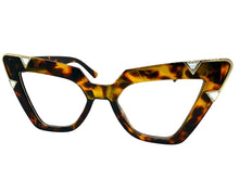 Oversized Vintage Retro Cat Eye Style Clear Lens EYEGLASSES Large Tortoise Optical Frame 13188