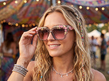 Classic Elegant Vintage Retro Style SUNGLASSES Large Thick Square Gray Floral Frame 17004 (Copy)