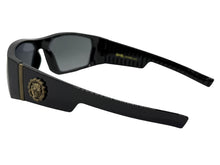 Classic Hardcore Gangster Biker Style Choppers SUNGLASSES Thick Black Frame - Dark Lens 6786