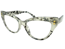 Classic Elegant Vintage Retro Cat Eye Style READING GLASSES READERS Marble Frame +2.00