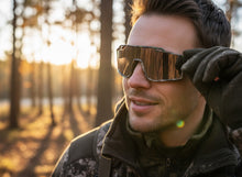 Military Tactical Hunting Fishing Wrap Around Safety SUNGLASSES Camouflage Frame - Silver Lens CAMO3