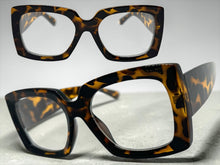 Oversized Classic Vintage Retro Style Clear Lens EYEGLASSES Thick Square Tortoise Frame 81218